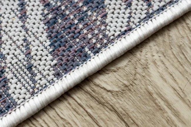 Koberec SIZAL SION Chevron 22180 ecru/nebeský/ružový