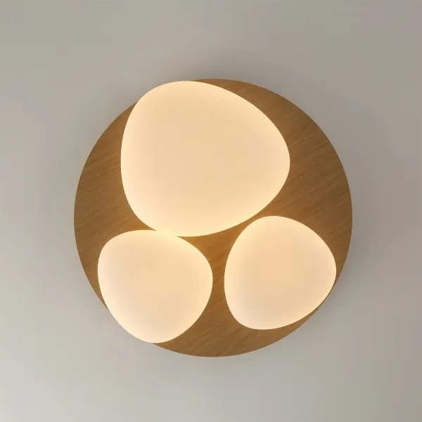 Brilagi - LED stropné svietidlo VISBY WOOD LED/36W/230V priemer 50 cm hnedé