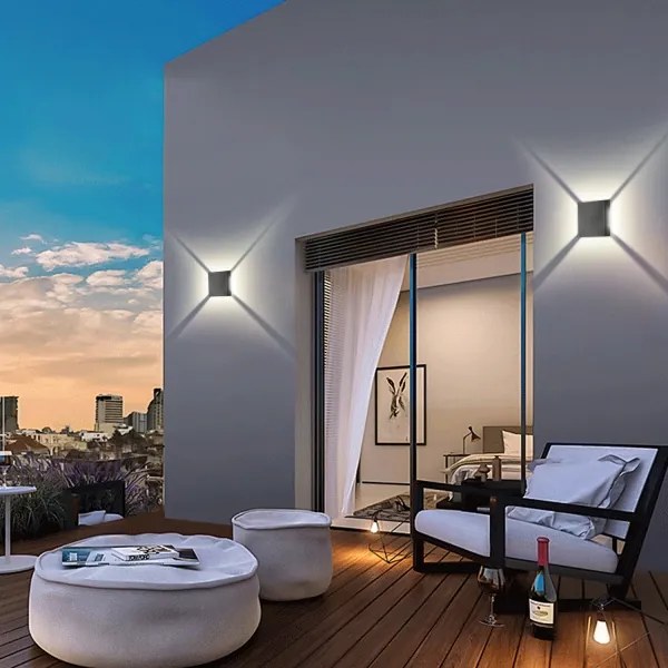 Brilagi - LED exteriérové nástenné svietidlo QUADRAY LED/4W/230V antracitové IP65