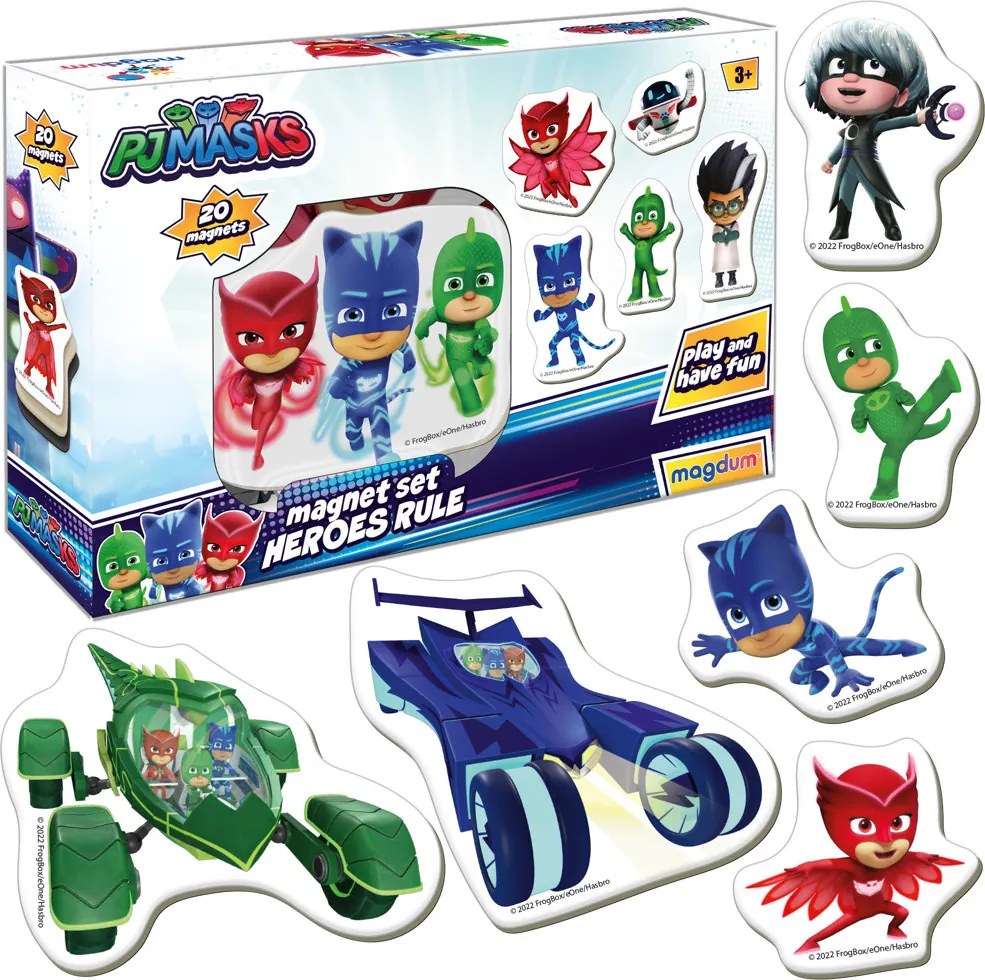 LEAN Toys Pyjamers Pjmasks sada magnetov ME 5031-32