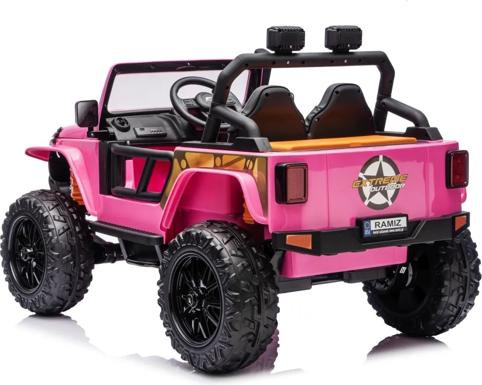 Ramiz Auto Jeep Monster ružové