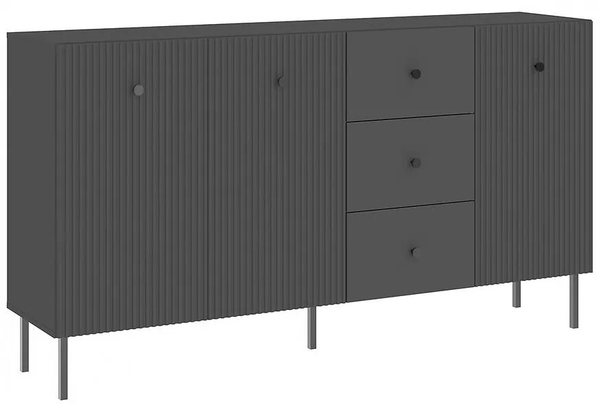 Komoda Viena 3D3S antracit