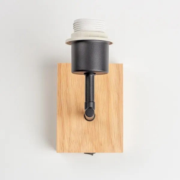 BRILAGI - Nástenné svietidlo BOBO WOOD 1xE27/25W/230V dub/čierna/krémová/králičky