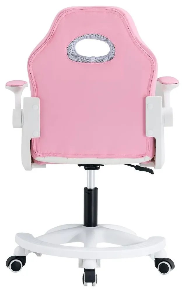 Tempo Kondela Otočná stolička, ružová/biela, ODELIA