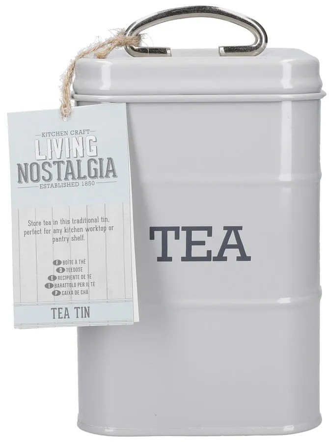 Oceľová dóza na sypaný čaj Living Nostalgia – Kitchen Craft