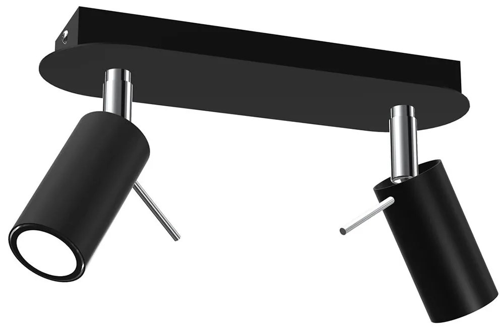 Bodové svietidlo PRESTON 2xGU10/MR11/40W/230V čierna