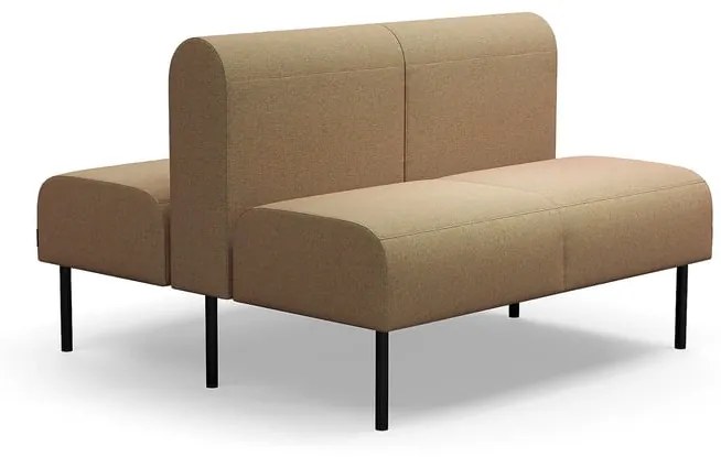 Modulárna pohovka VARIETY, 2 miestna, double, látka Blues CSII, tyrkysová oranžová