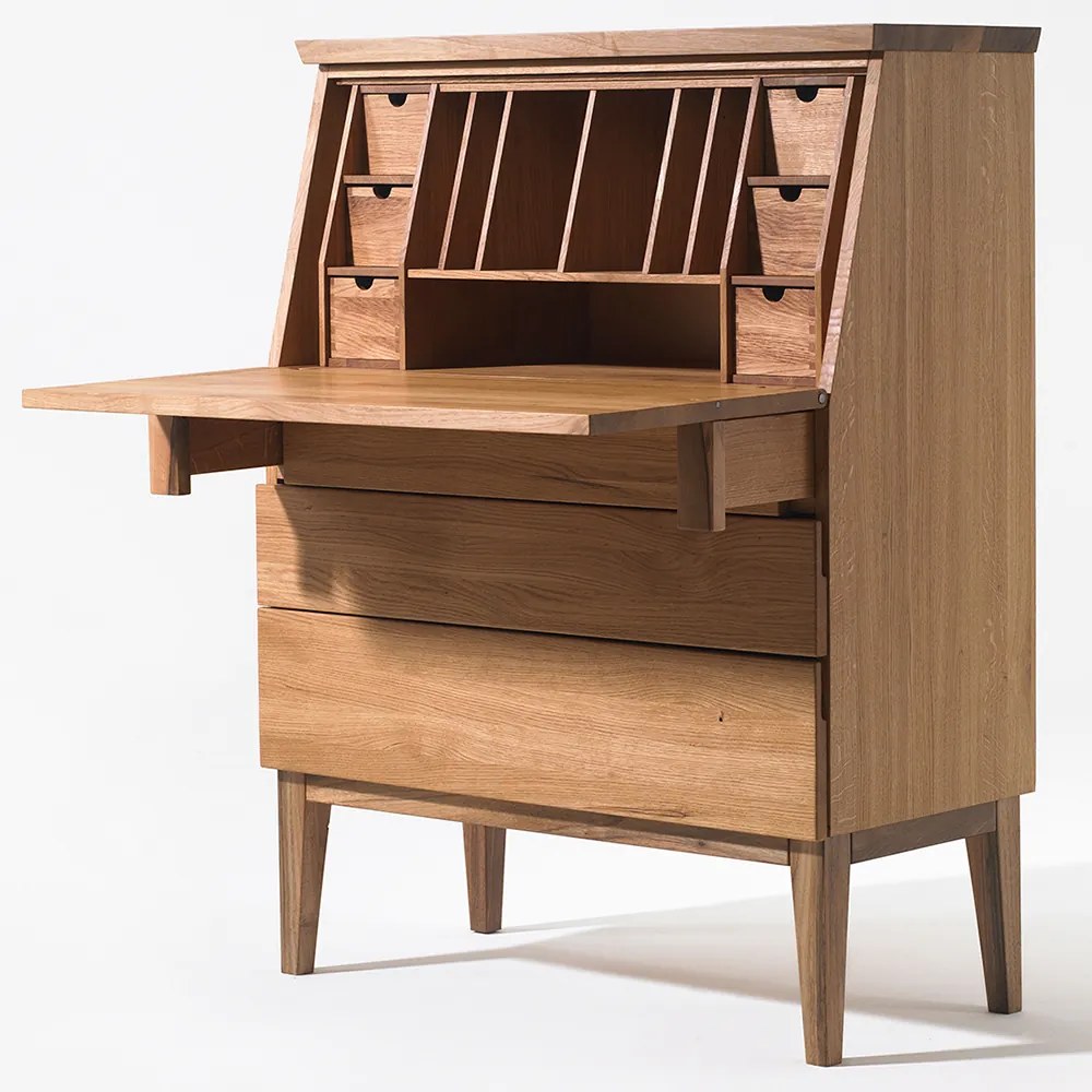 Odkladací kabinet s pracovnou doskou EMILY, 90x42x115 cm Buk