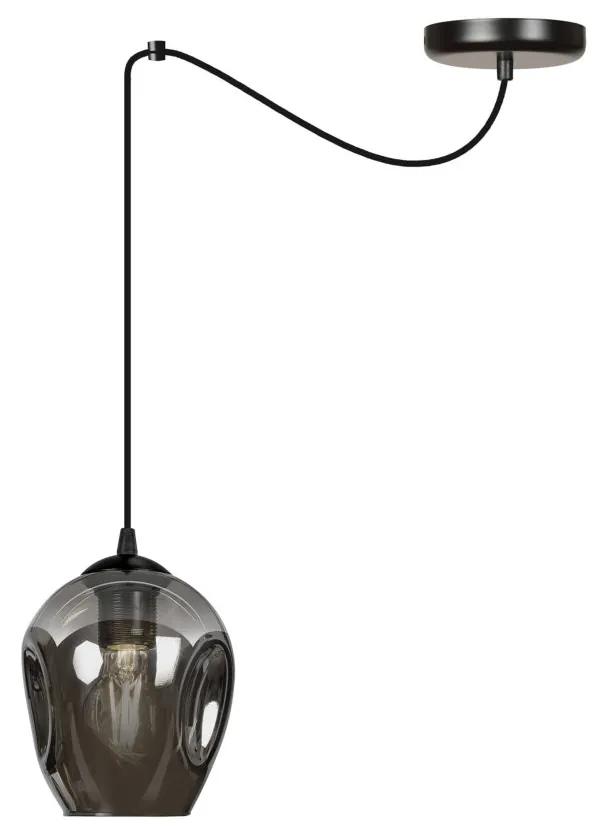 LEVEL 1 | dizajnová káblová závesná lampa Farba: Čierna / grafit