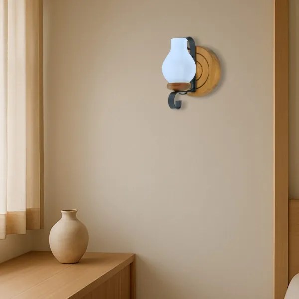 Nástenné svietidlo ROATA 1xE14/40W/230V buk