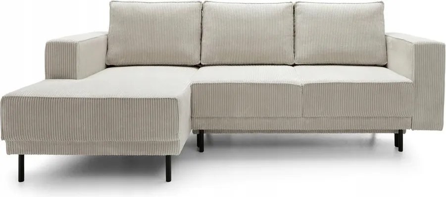 Rohová sedacia súprava Rodriguez mini (L) (béžovosivá čierna)