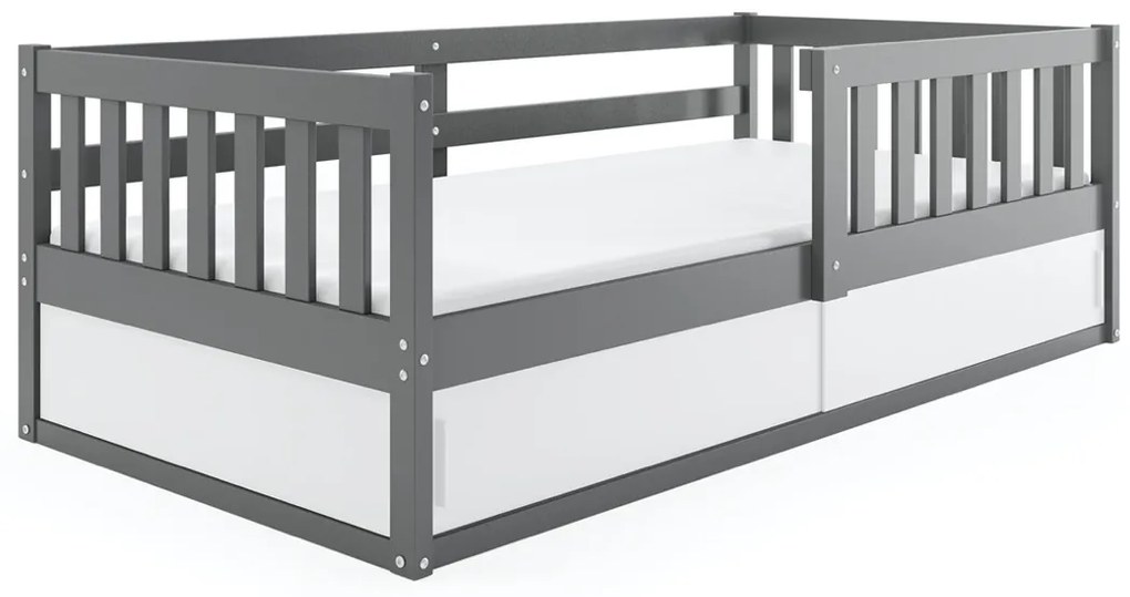 Posteľ SMART 160x80 - Grafitová s úložným priestorom