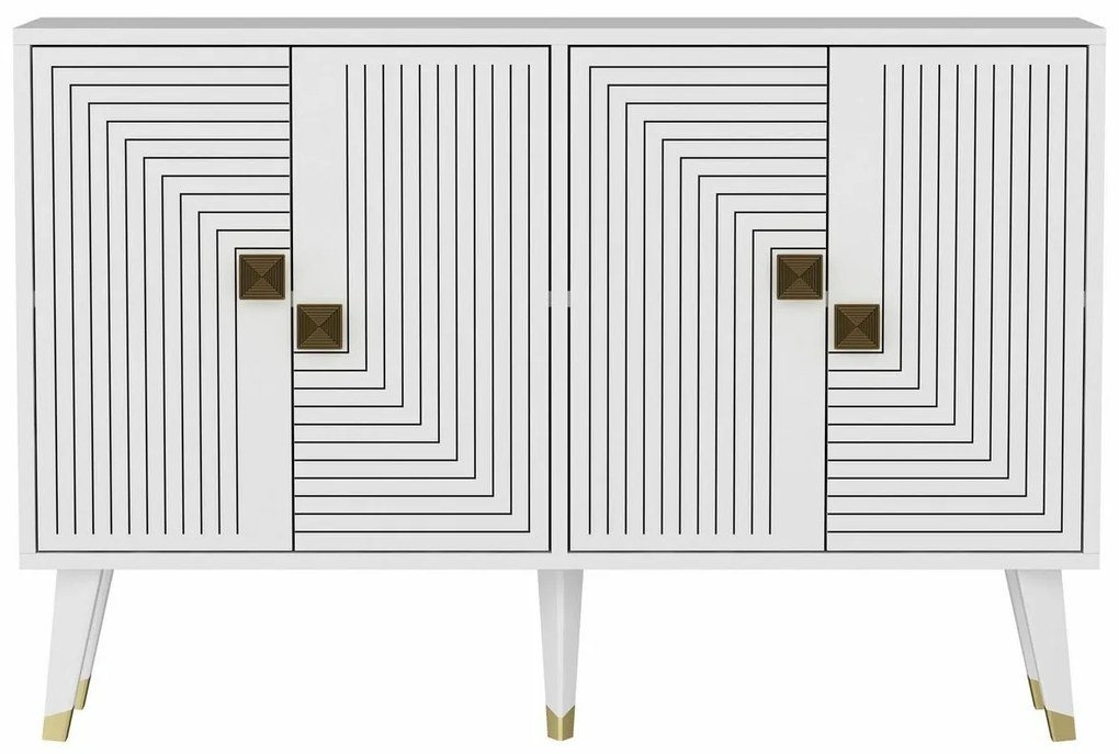 Skrinka Ahart White and Gold