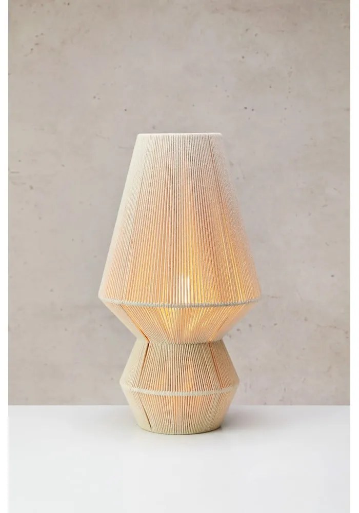Stolová lampa v prírodnej farbe s textilným tienidlom (výška 54 cm) Razzo – Markslöjd
