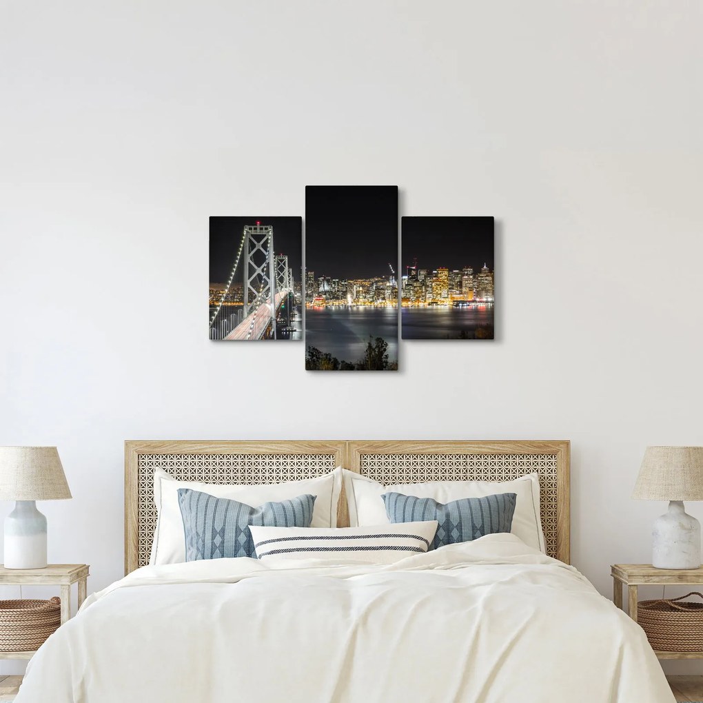 Obraz Brooklynského mostu a New Yorku (90x60 cm)