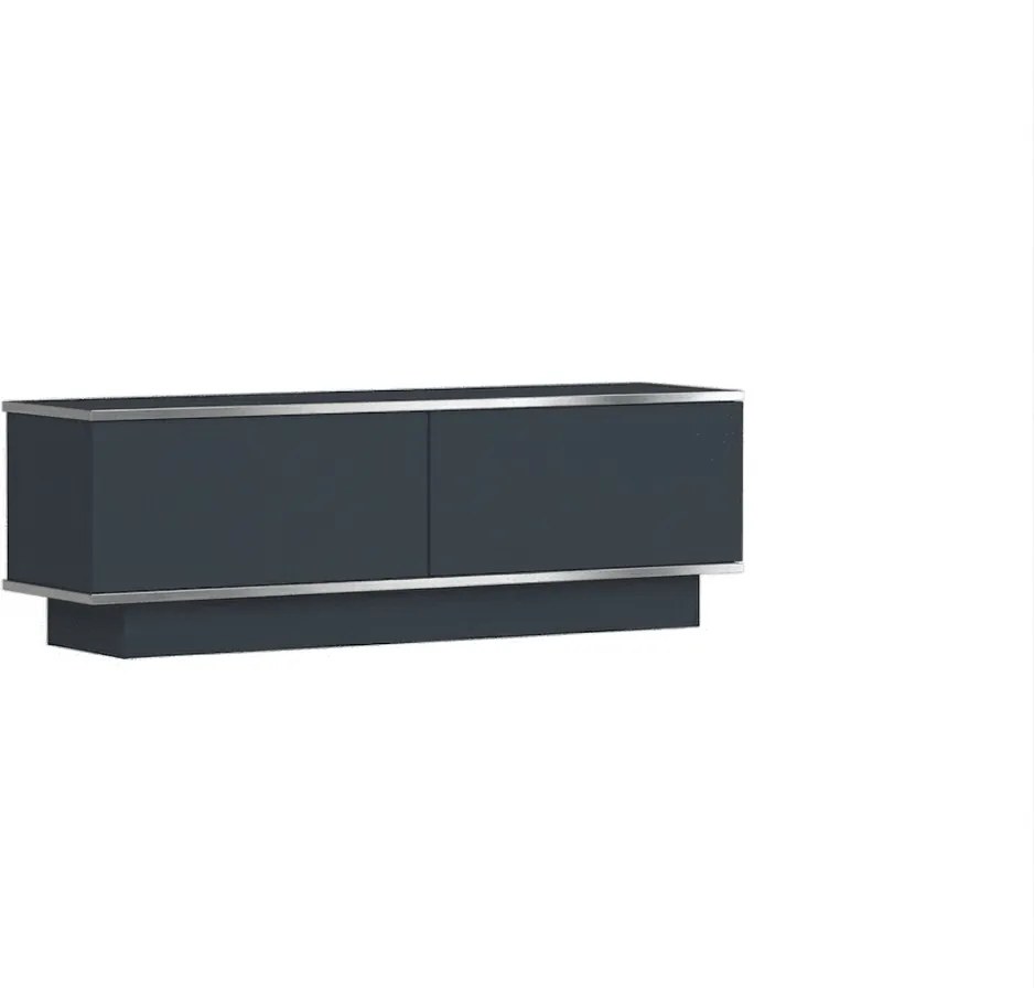 AKCIA TV stolík ALVIN 135 cm, antracit/strieborná II. akosť