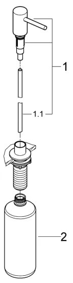 GROHE 40535GN0 - Dávkovač mydla COSMOPOLITAN 500 ml zlatý