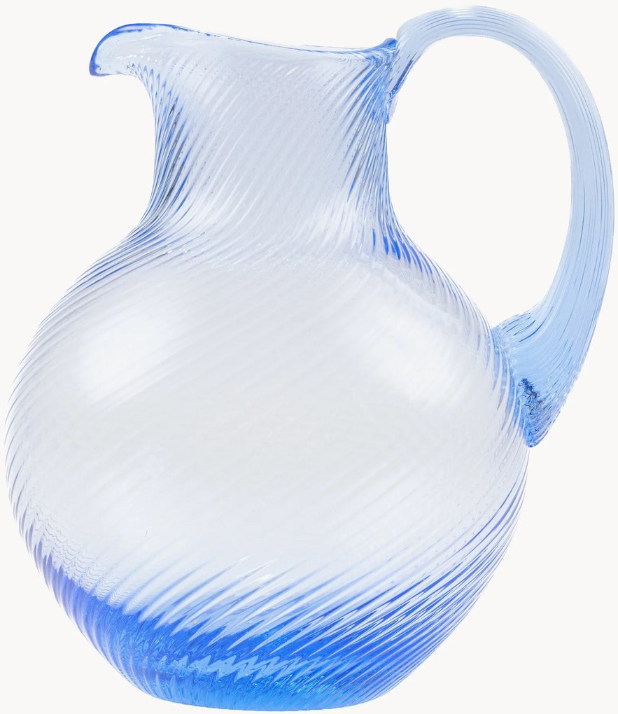 Ručne fúkaný džbán Spiral