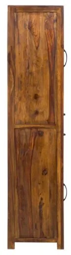 furniture-nabytek.cz - Masívna vitrína Palison dark z palisandra, lakovaná, hnedá