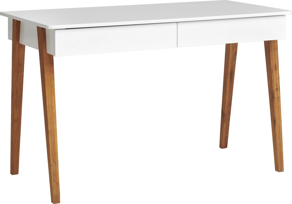 XXXLutz PÍSACÍ STÔL, biela, farba duba, 120/60/76 cm MID.YOU - Online Only kancelárie - 002798022604