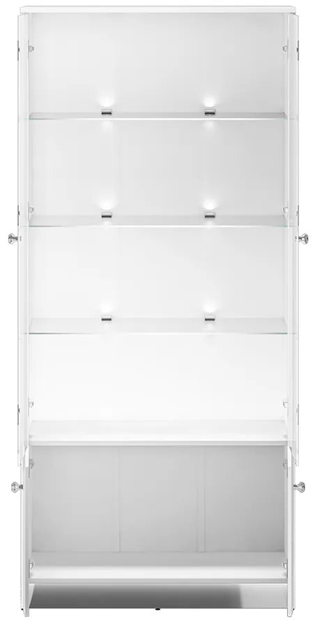 VITRÍNA CRISTINE BIELY LESK + ZRKADLO 87 cm