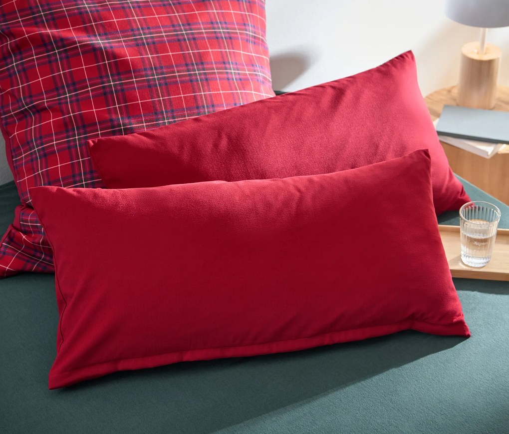 Obliečky na vankúše z flanelu z mikrovlákna, 2 ks, cca 80 x 40 cm