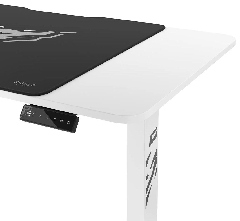 Výškovo nastaviteľný stôl Diablo X-Tensio 1100 biely