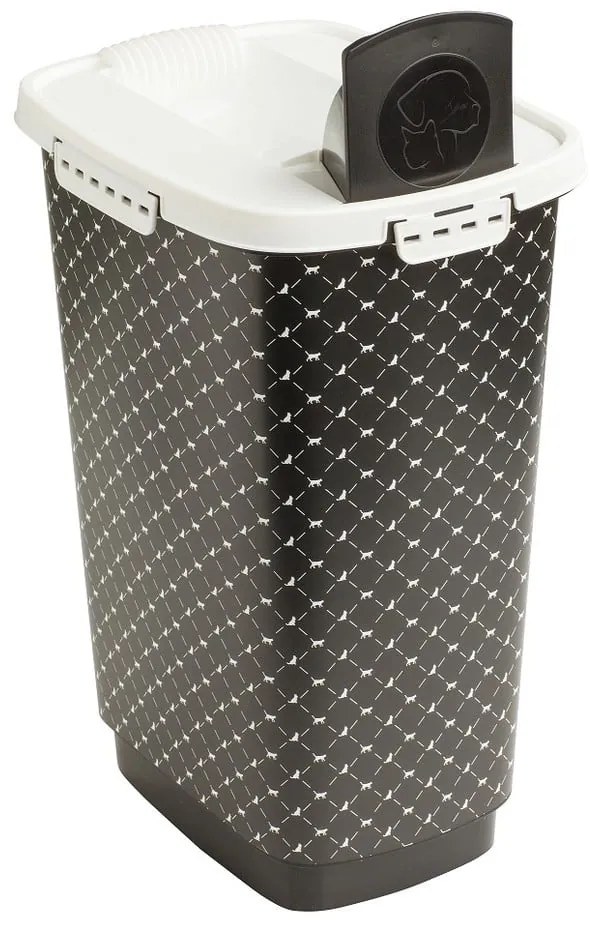 Čierny box na granule 25 l Cody - Rotho