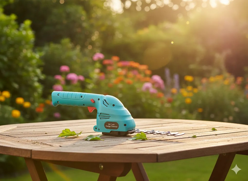 2 v 1 7,4 V akumulátorové záhradné nožnice