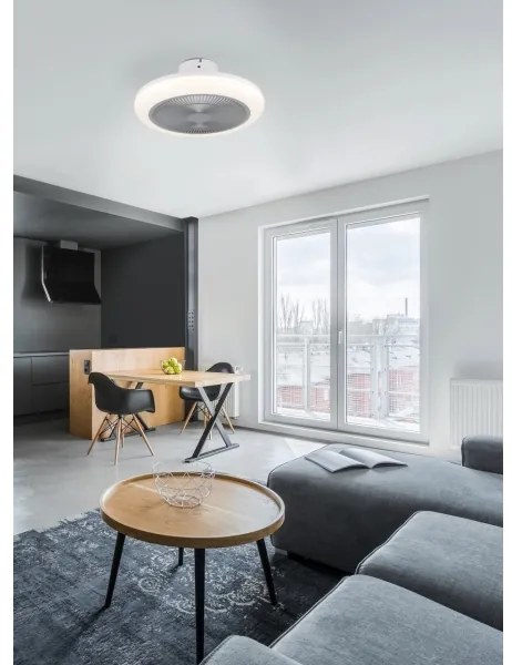 Eglo 35138 - LED Stmievateľný stropní ventilátor KOSTRENA LED/25,5W/230V šedá +DO