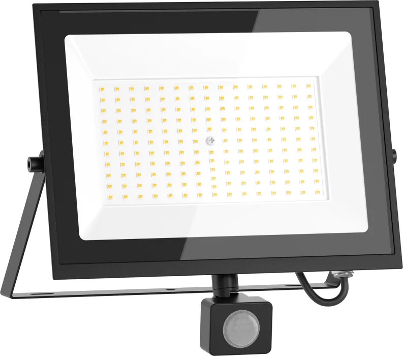 Mexen Luxpro+ LED reflektor s pohybovým senzorom, 100W, neutrálna - 4000K, 11000 lm, čierna - L236-100-40-70