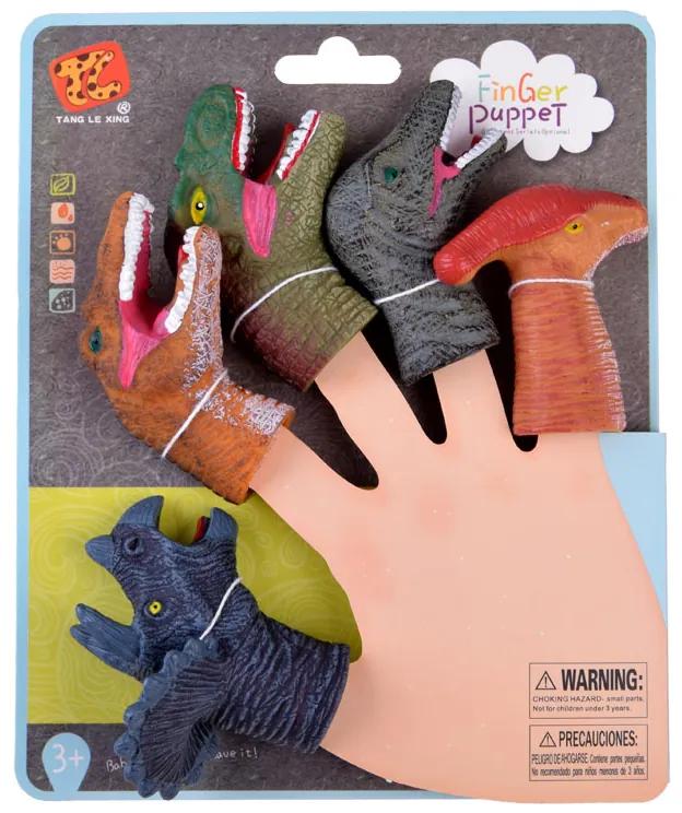 Jokomisiada Bábky Dinosaur Finger, gumené figúrky, 5 ZA4333