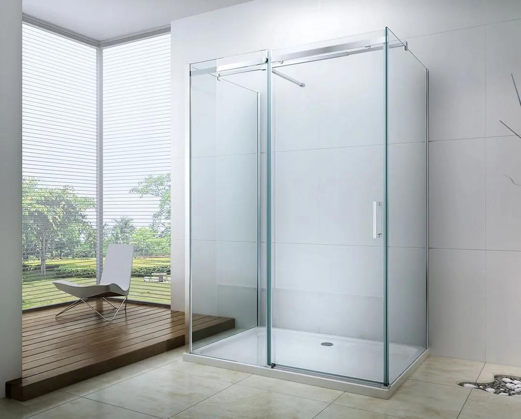 Mexen OMEGA 3-stenný sprchovací kút 130x100cm, 8mm sklo, chrómový profil-číre sklo, 825-130-100-03-00
