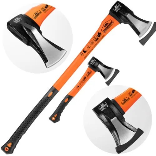 Set sekier TOMS sekera a štiepačka, 2ks, čierna/oranžová Gardebruk