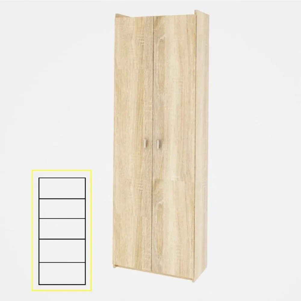 Tempo Kondela Policová skriňa, dub sonoma, NATALI typ2