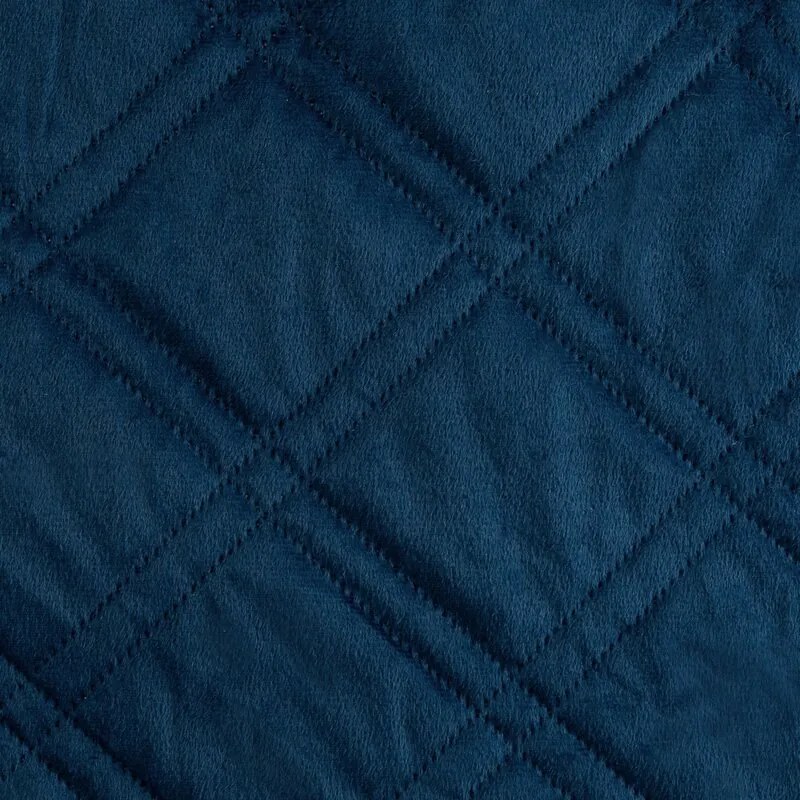 Dekorstudio Zamatový prehoz na posteľ LUIZ8 v granátovomodrej farbe Rozmer prehozu (šírka x dĺžka): 170x210cm