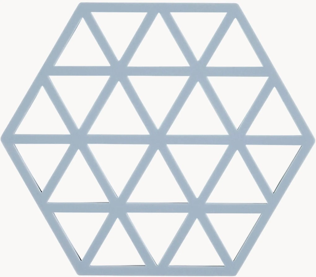 Silikónové podložky pod poháre Triangles, 6 ks
