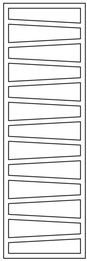 Terma Zigzag 1545x500 kombinovaný radiátor RAL9005 Pololesk Z8