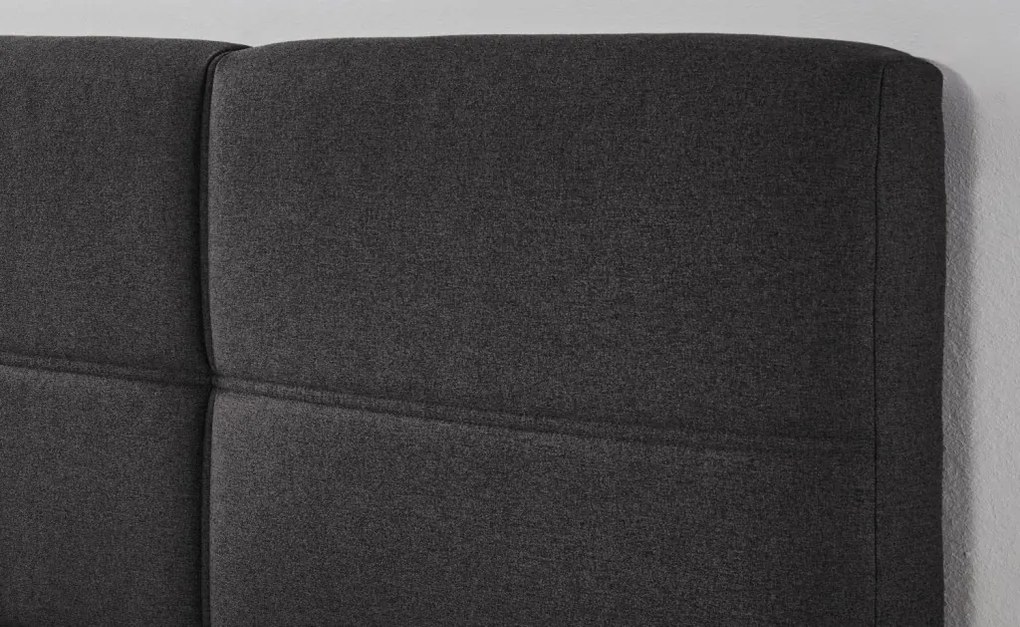 Posteľ Domango 180x200 cm, antracitovo šedá látka