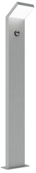 Brilagi - LED vonkajšia lampa so senzorom RIANO LED/8W/230V strieborná IP65 80 cm