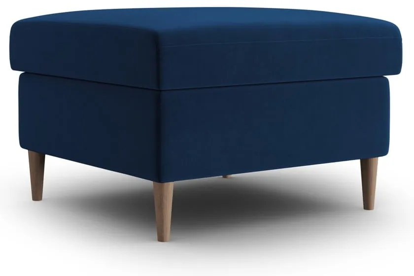 Modrá zamatová podnožka Kyoto – Cosmopolitan Design