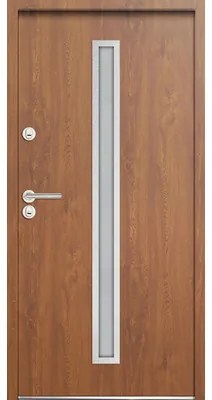 Vchodové dvere Economic M01 100L zlatý dub