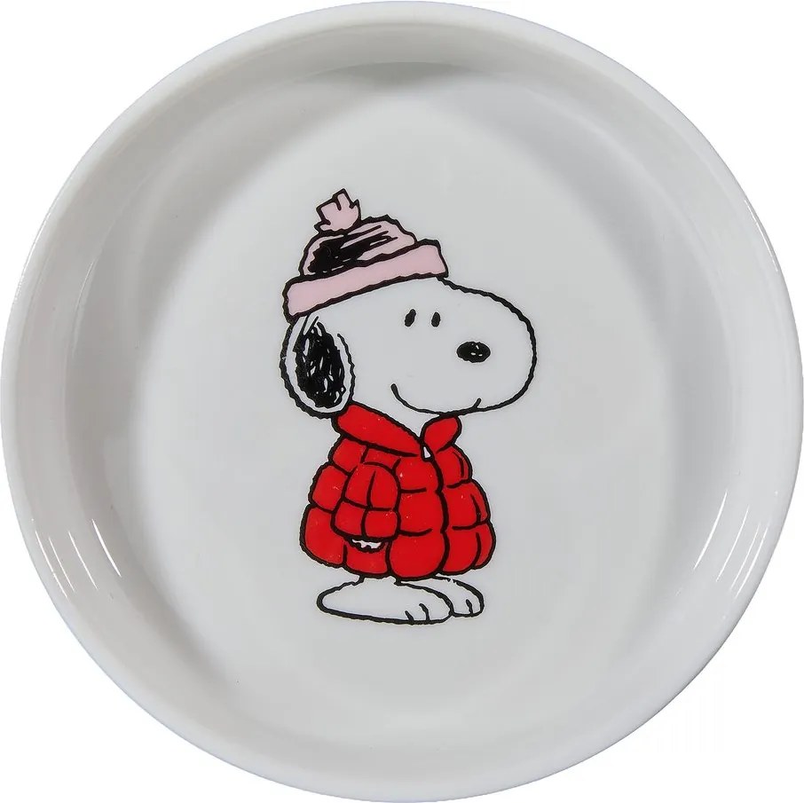 PEANUTS Talířek na šperky kulatý Snoopy v kabátku 10 cm
