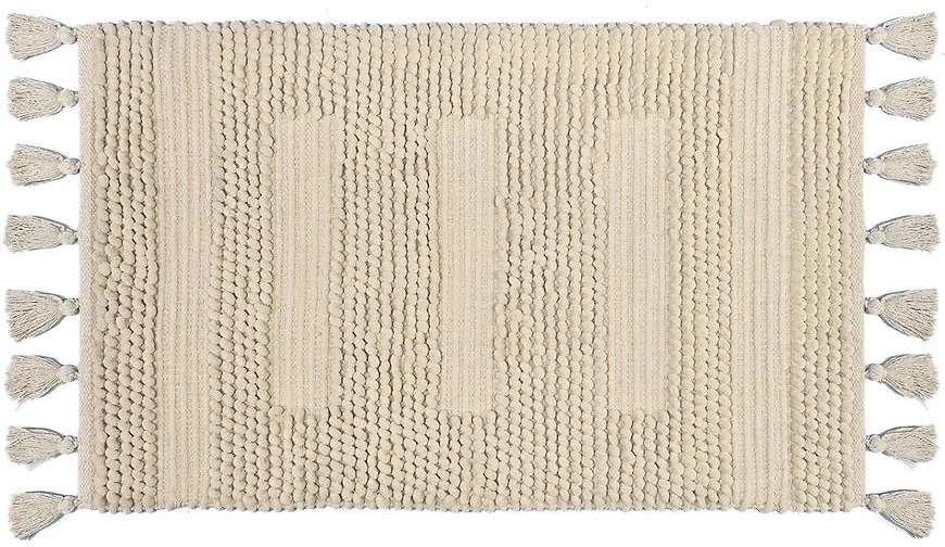 Kúpeľňový koberček 60x100cm, béžový