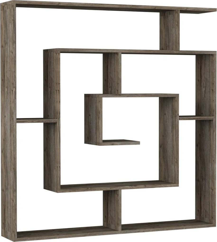 Moderná knižnica Houseland Labirent tmavá káva