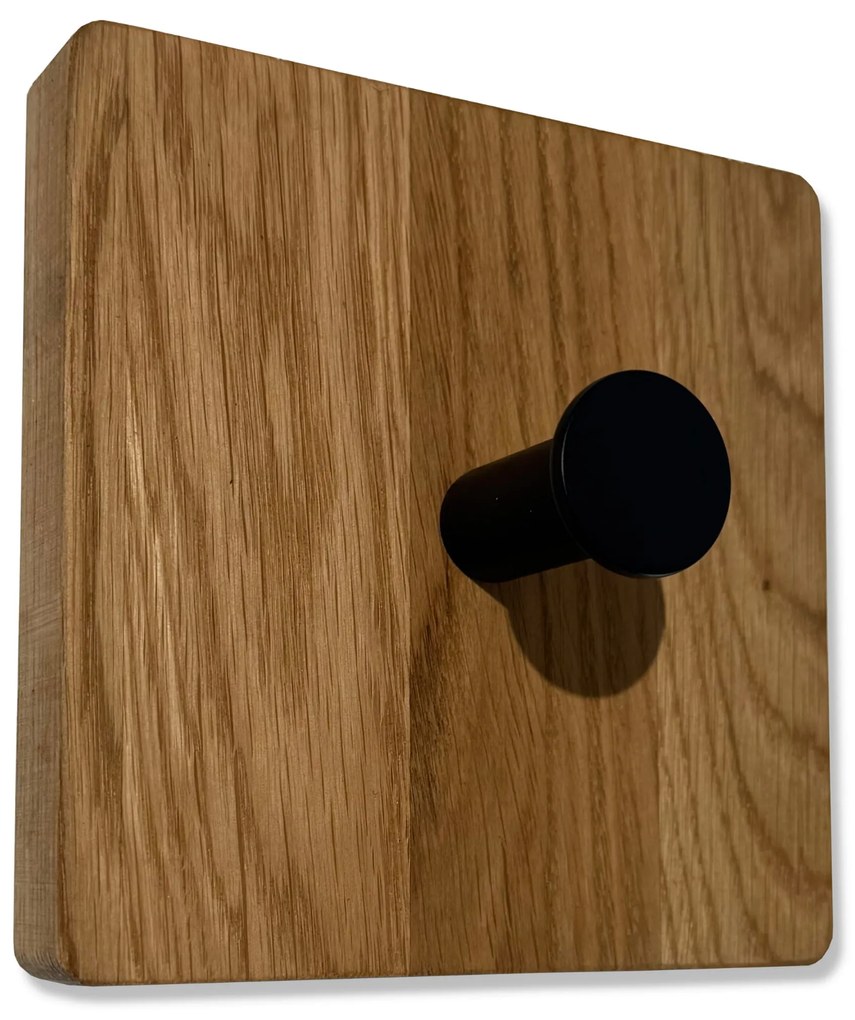 Dekorstudio Nástenný vešiak KVADRAT olejovaný dub - 3 kusy
