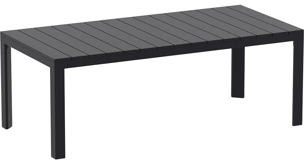 ATLANTIC 210 záhradný rozťahovací stôl black