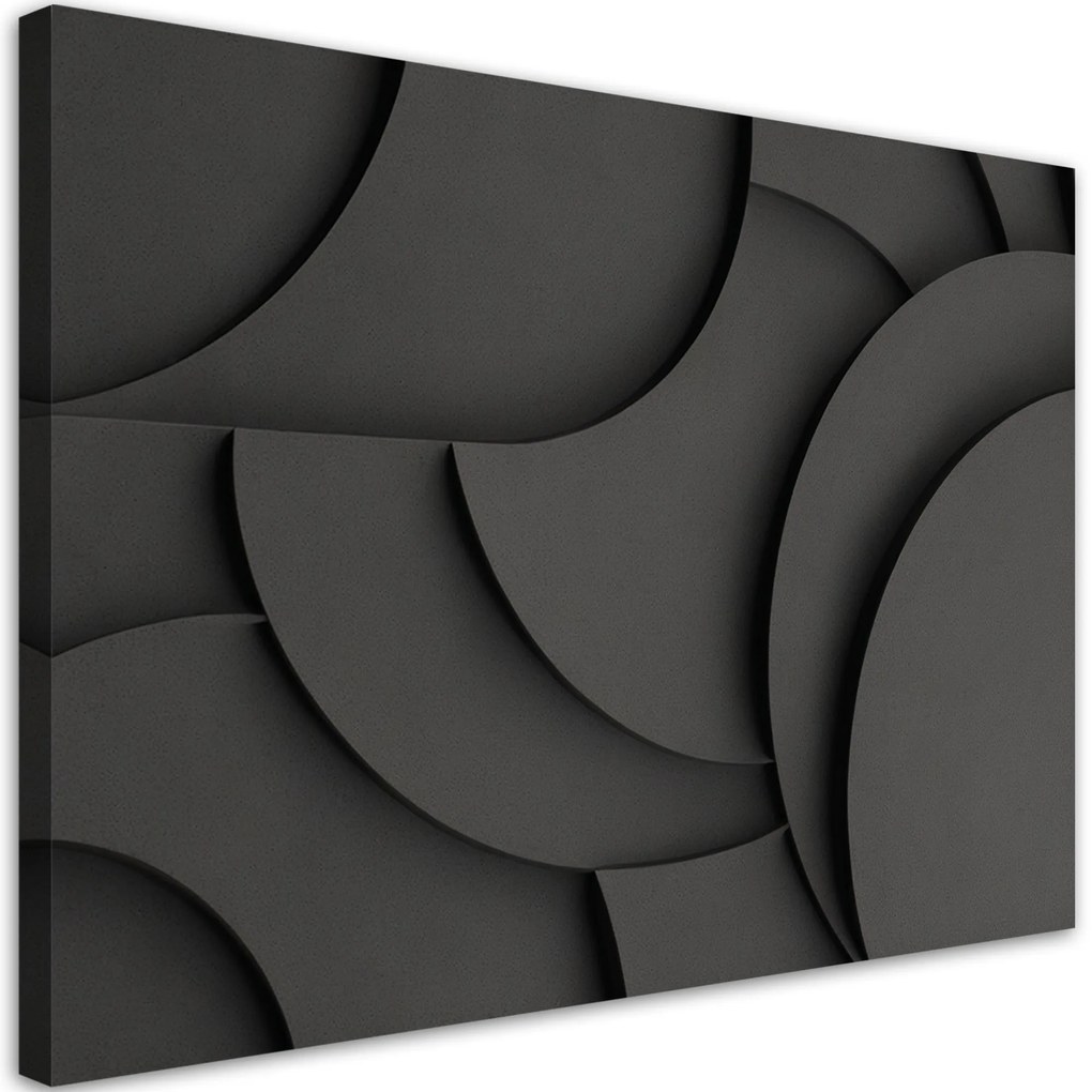 Gario Obraz na plátne Tmavá textúra 3D Rozmery: 120 x 80 cm