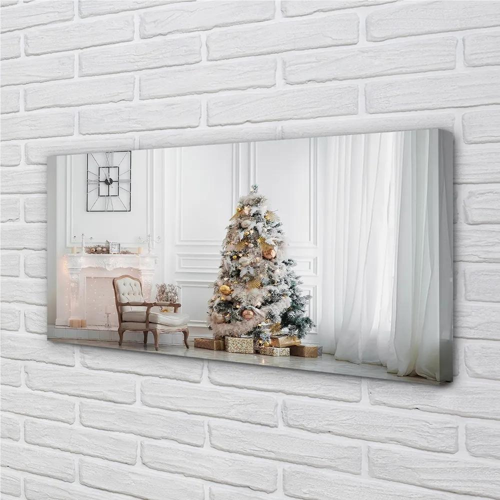 Obraz na plátne vianočné ozdoby 125x50 cm