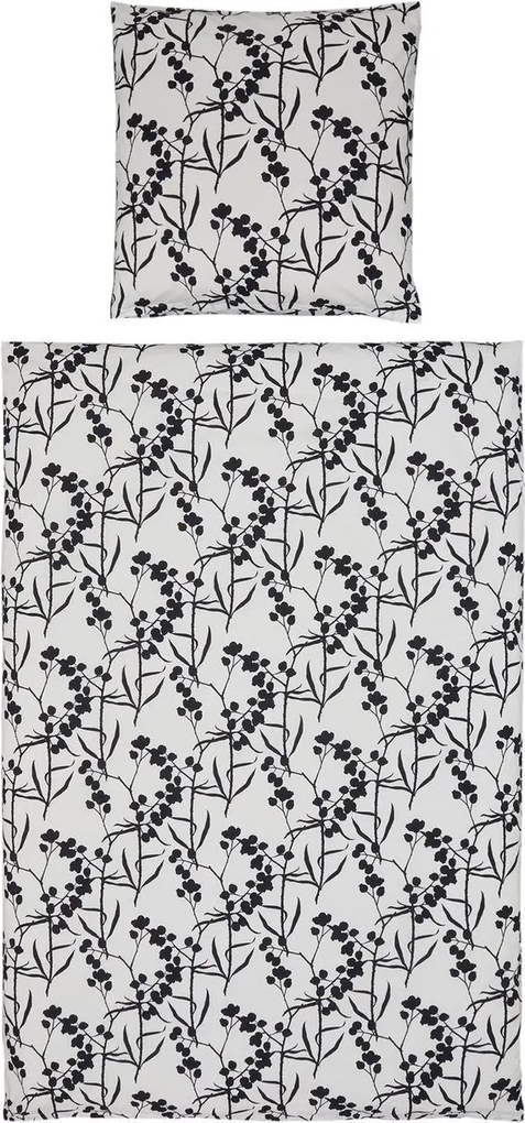 Bavlnené obliečky BERRIES bielo-čierne Rozmer obliečky: 80 x 80 cm | 135 x 200 cm